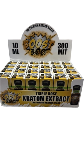 Boost 300 MIT Triple Dose Kratom Extract Shot - 24ct Box