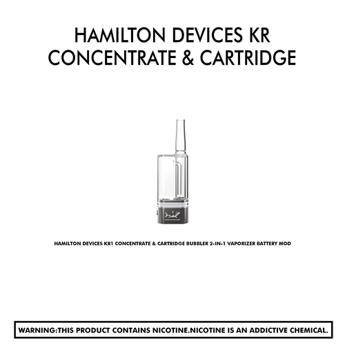 Hamilton Devices KR1 Concentrate & Cartridge Bubbler 2-in-1 Vaporizer Battery Mod