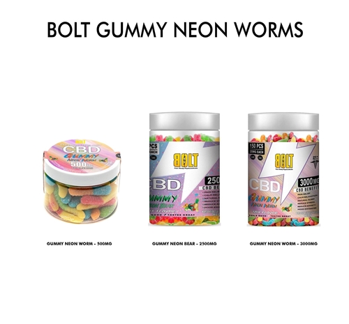 Bolt Gummy Neon Worms