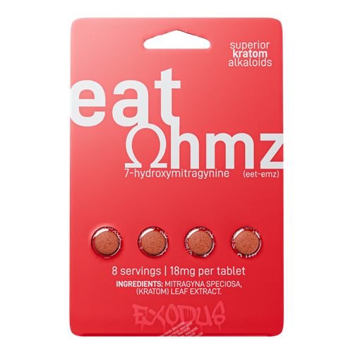 EatOhmz - 7-Hydroxymitragynine Superior Kratom Alkaloids Tablets (18mg per Tablet )