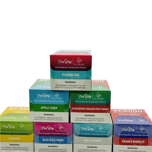 ELFBAR X Pod King XC5000 Rechargable Disposable Vape - 5000 Puffs 5%