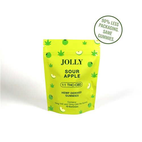 Jolly 1:1 Hemp Derived Gummies 15 count/Bag