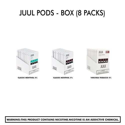 Juul Pods - BOX (8 PACKS)