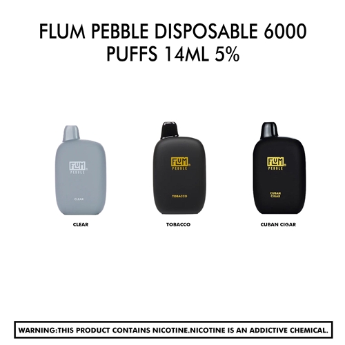 Flum Pebble Disposable 6000 Puffs 14mL 5%