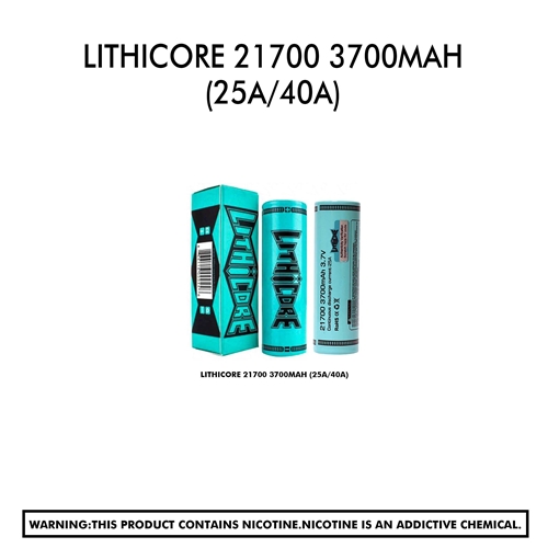 Lithicore 21700 3700Mah (25A/40A)