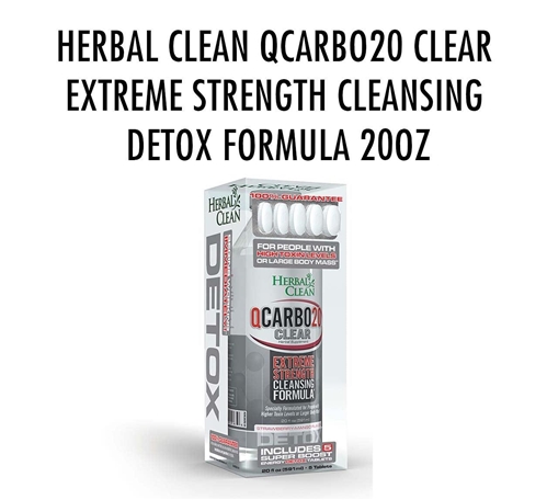 Herbal Clean Qcarbo20 Clear Extreme Strength Cleansing Detox Formula 20Oz