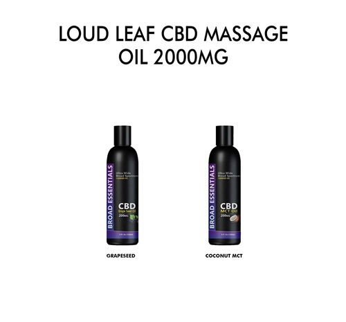 Loud Leaf CBD Massage Oil 2000mg