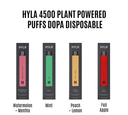 Hyla 4500 Plant Powered Puffs Dopa Disposable