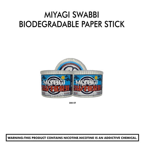 Miyagi Swabbi biodegradable paper stick