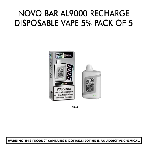 NOVO Bar Al9000 Recharge Disposable vape 5% pack of 5