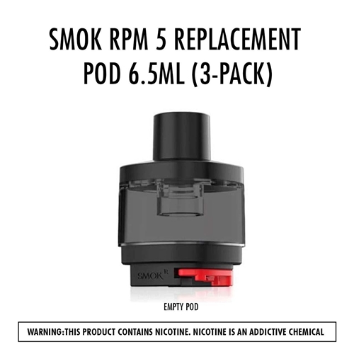 SMOK RPM 5 Replacement Pod 6.5mL (3-Pack)
