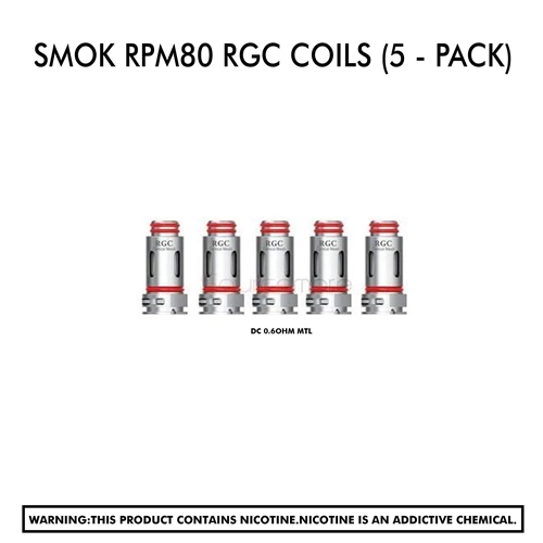 Smok Rpm80 Rgc Coils (5 - Pack):Dc 0.6Ohm Mtl
