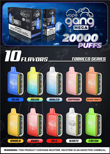 Vape Gang Mega Tobacco Series Disposable 20000 Puffs 5%
