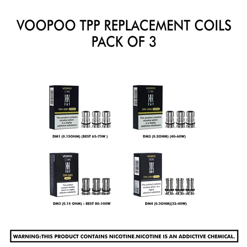 Voopoo Tpp Replacement Coils - Pack Of 3