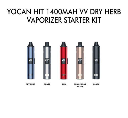 Yocan HIT 1400mAh VV Dry Herb Vaporizer Starter Kit