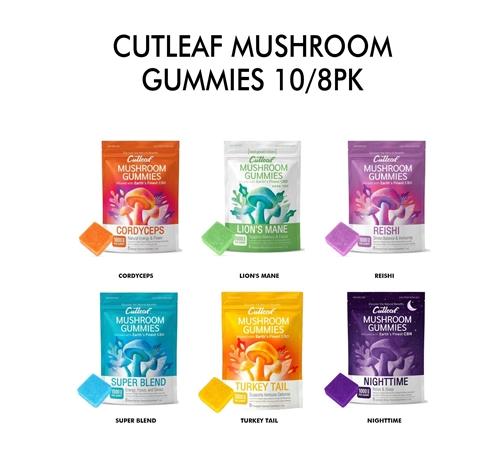 Cutleaf Mushroom Gummies 10/8pk