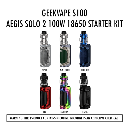 GeekVape S100 / Aegis Solo 2 100W 18650 Starter Kit