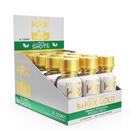 KRX Gold kratom Shots 180+ MIT (12pc/Box)