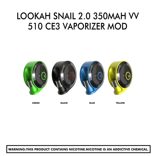 Lookah SNAIL 2.0 350mAh VV 510 CE3 Vaporizer Mod