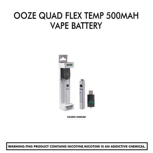 Ooze Quad Flex Temp 500mAh Vape Battery