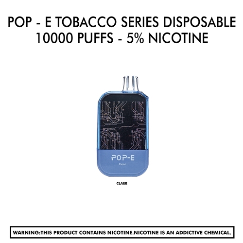 Pop - E Tobacco Series Disposable - 10000 Puffs - 5% Nicotine