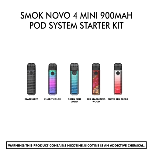 SMOK Novo 4 Mini 900mAh Pod System Starter Kit