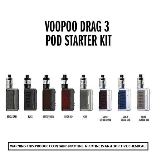 VooPoo Drag 3 TPP-X 177W 18650 Pod System Starter Kit