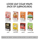 Loose Leaf Cigar Wraps (Pack of 5)(8Packs/box)