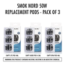 Smok Nord 50W Replacement Pods - Pack Of 3