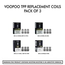 Voopoo Tpp Replacement Coils - Pack Of 3
