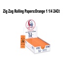Zig Zag Rolling Papers:Orange 1 1/4 24Ct