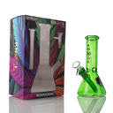 KnockOut Glass New Sky Waterpipe 8 Inch Full Colored Beakers