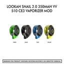 Lookah SNAIL 2.0 350mAh VV 510 CE3 Vaporizer Mod