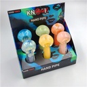 Knock Out Glass- GOOD VIBES STAR DUST 4" HANDPIPE 6CT/Display - MODEL 4
