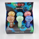 Knock Out Glass- GOOD VIBES STAR DUST 4" HANDPIPE 6CT/Display - MODEL 5