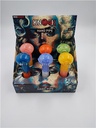 Knock Out Glass- MIDNIGHT 5" HANDPIPE ASSORTED COLORS 6CT/Display - MODEL 7