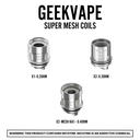 GeekVape Super Mesh Coils